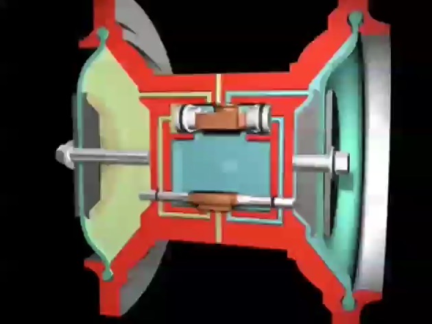 A double diaphragm pump in action